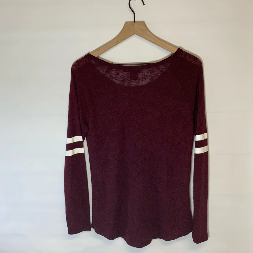 Miss Chievois Sweater lightweight maroon‎ Large